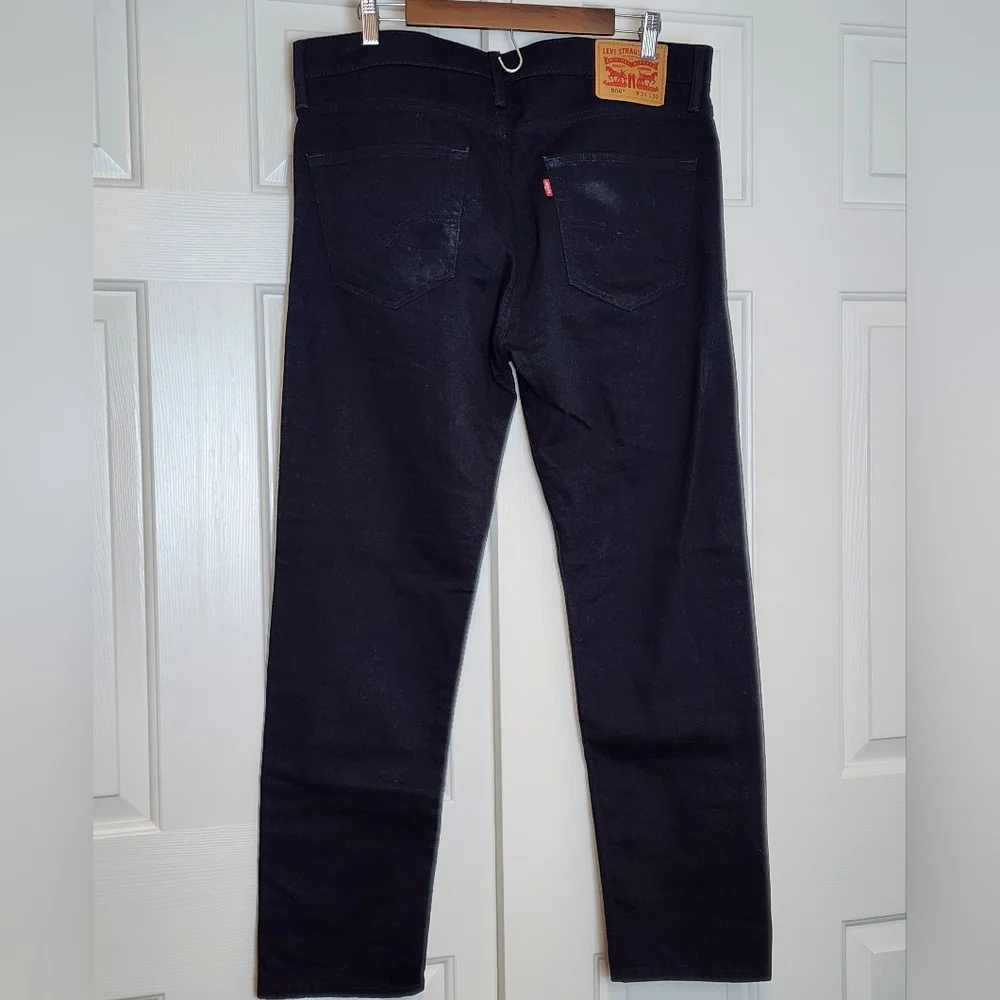 Levi 508 Black Denim Straight Leg Men's Jeans Size 34 × 30